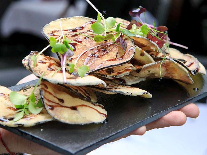 laminas de berengenas con parmesano - nubar